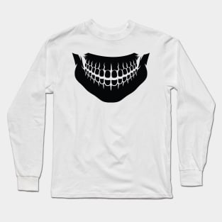 scary teeth face mask Long Sleeve T-Shirt